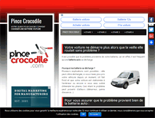 Tablet Screenshot of pince-crocodile.com